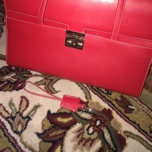 Authentic Gucci vintage red leather bag